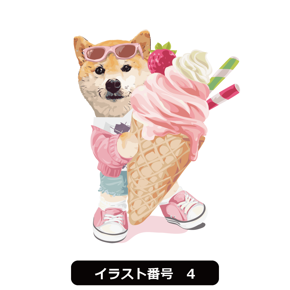 i-select 個性的 レトロポップ アイスクリーム柄 プリント ひざ丈 フレ 販路限定】ドロップクリップ レザーウォーター(パープル
